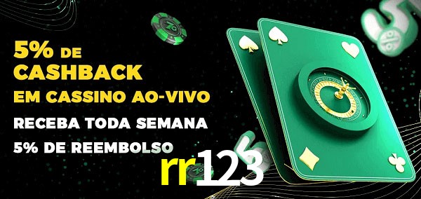Promoções do cassino ao Vivo rr123